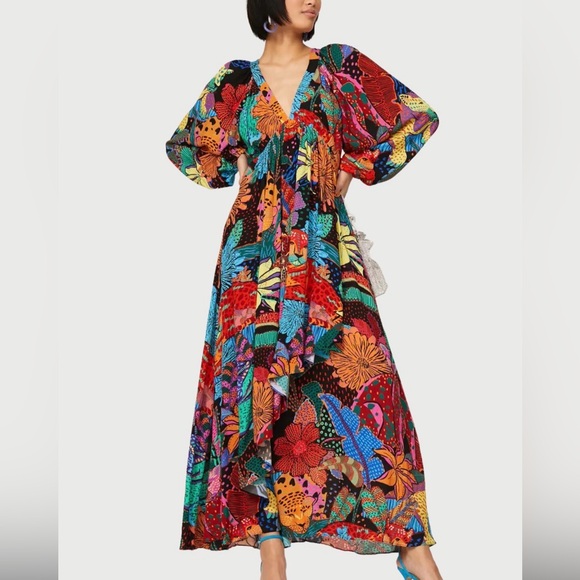 FARM Rio Dresses & Skirts - FARM Rio Multicolor Floral Maxi Dress